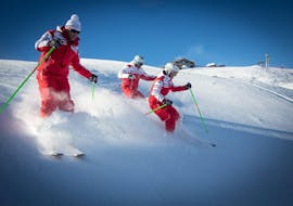 Private Off-Piste Skiing Lessons for Advanced Skiers from ESF Courchevel Village.