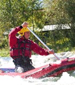 Canoa rafting sul fiume Isar con Montevia Lenggries.