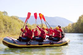 During the Rafting for Families on the Isar river with Montevia, the participants of the tour are having a great time together with their loved ones.