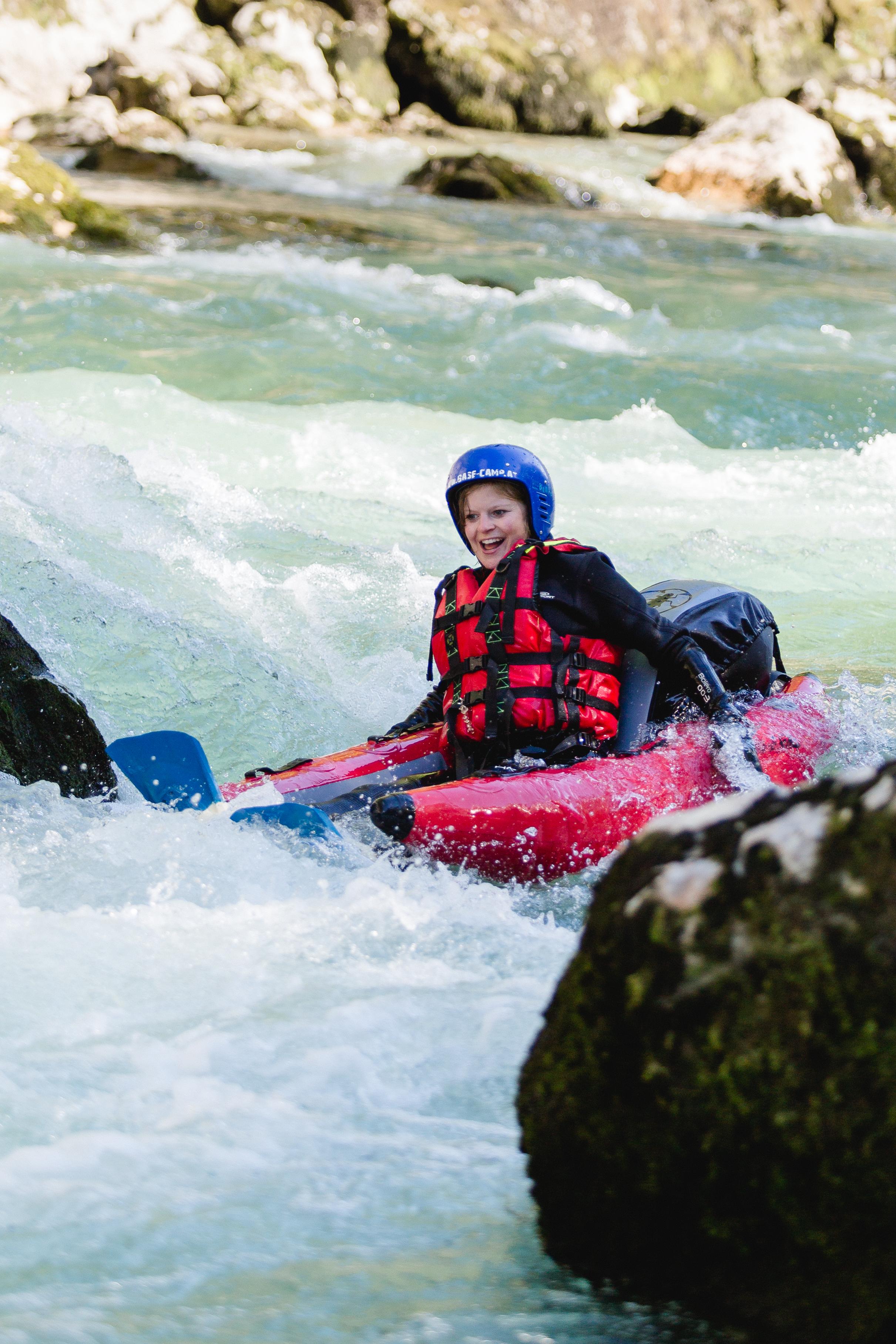 River Bug aan de rivier de Saalach in Lofer.