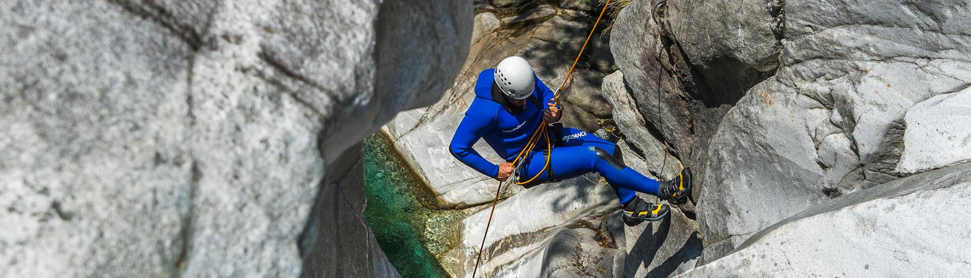 Canyoning in the Iragna Canyon in Ticino from Cresciano.