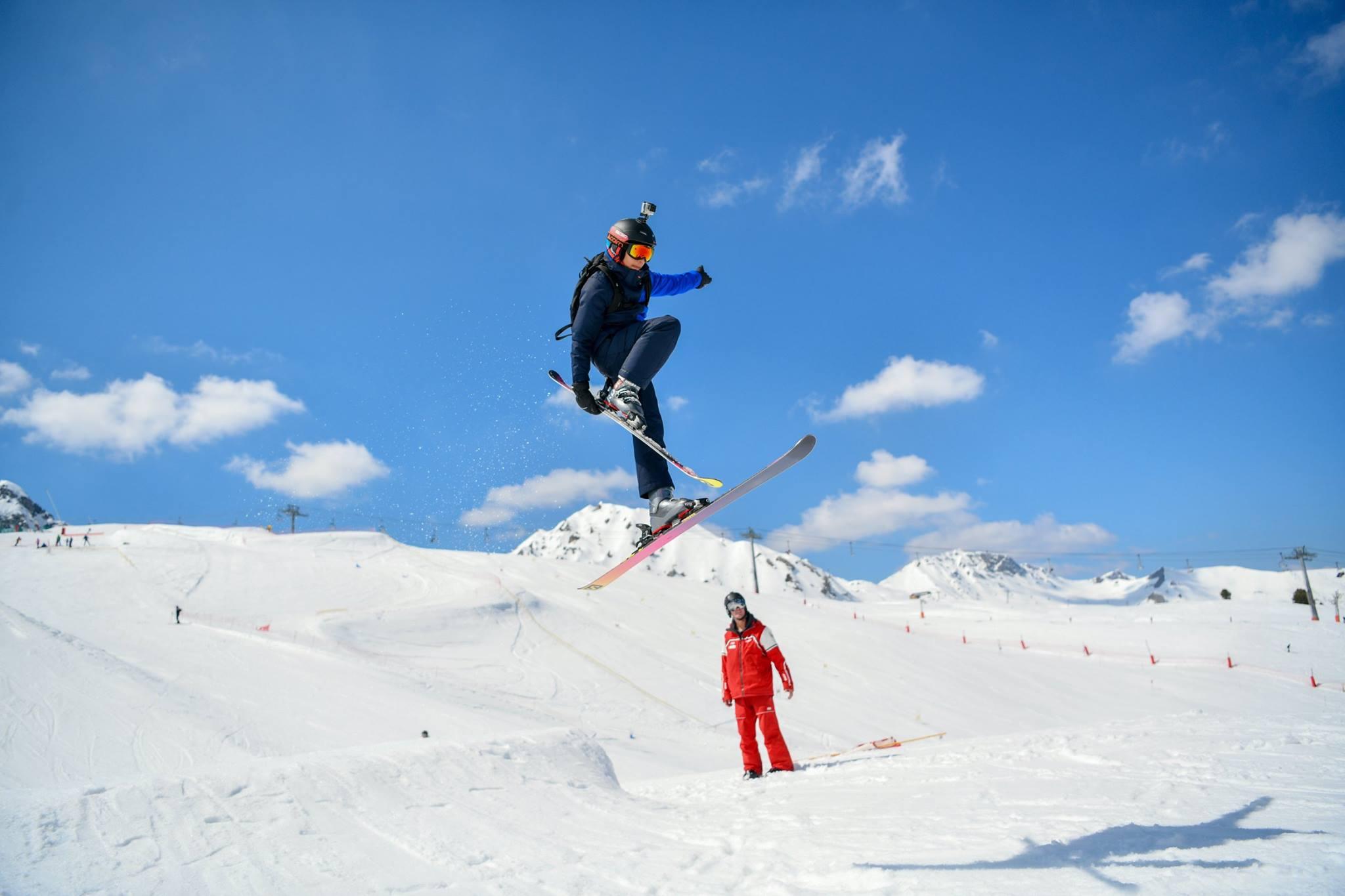 Freestyle Skiing Lessons (from 14.) for Advanced Skiers from 63