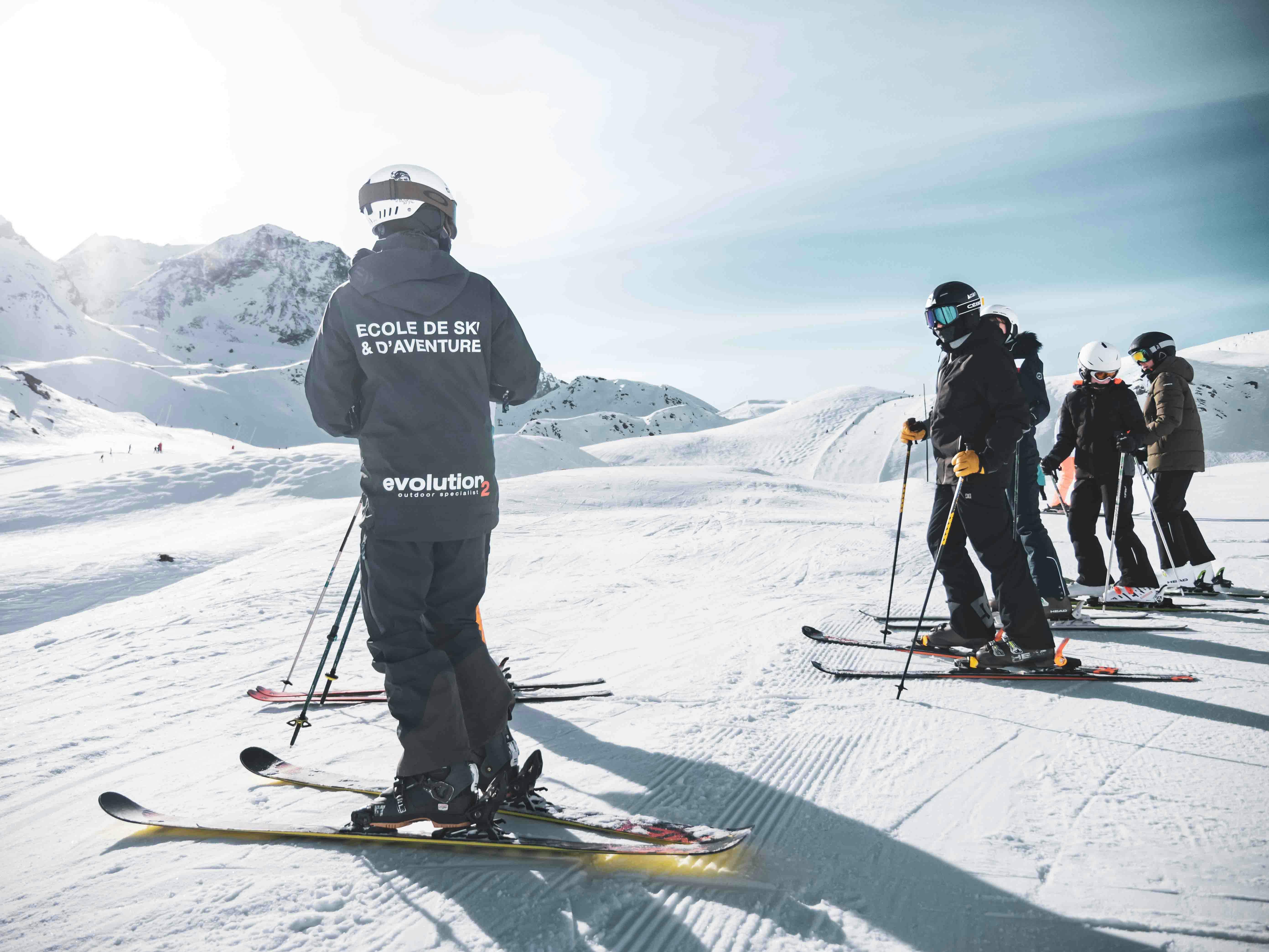Adult Ski Lessons for All Levels - Arc 1800 from Arc Aventures by Evolution 2 1800 .