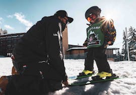 Lezioni di sci per bambini a partire da 3 anni principianti assoluti con Arc Aventures by Evolution 2 1800 .