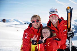 Volwassen skilessen voor beginners met Skischule Sunny Finkenberg.