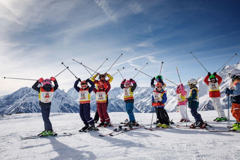 Kids Ski Lessons (4-14 y.) for Intermediate Skiers.