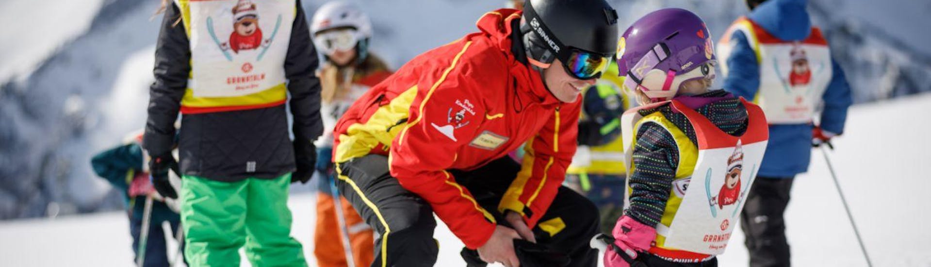 Kids Ski Lessons (4-14 y.) for First Timers with Skischule Sunny Finkenberg - Hero image