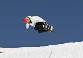 Snowboarder in actie
