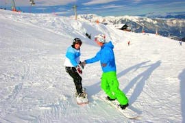 Privé snowboardlessen voor kinderen en volwassenen van alle niveaus met Snowsports Alpbach Aktiv.