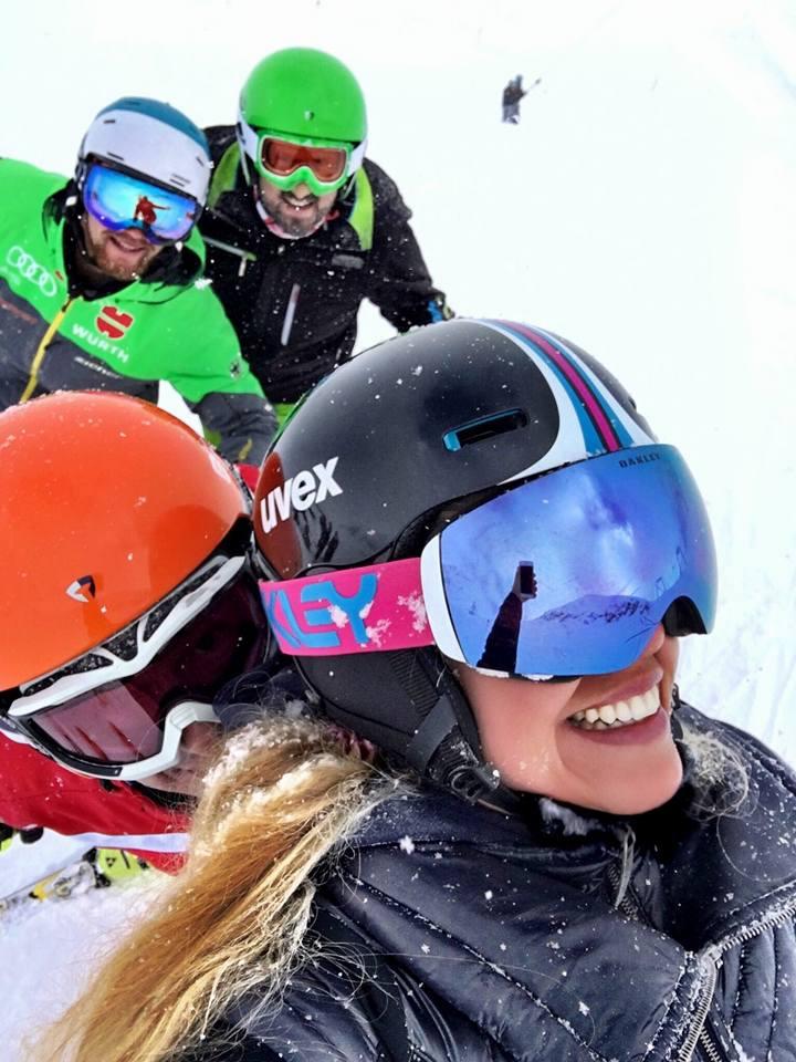 Selfie at ski course for adults of Alpine and Winter Sports School TOP ON SNOW Sudelfeld