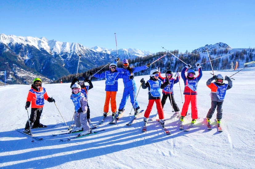 Kinder-Skikurse (4-12 Jahre) für alle Levels in Villeneuve.