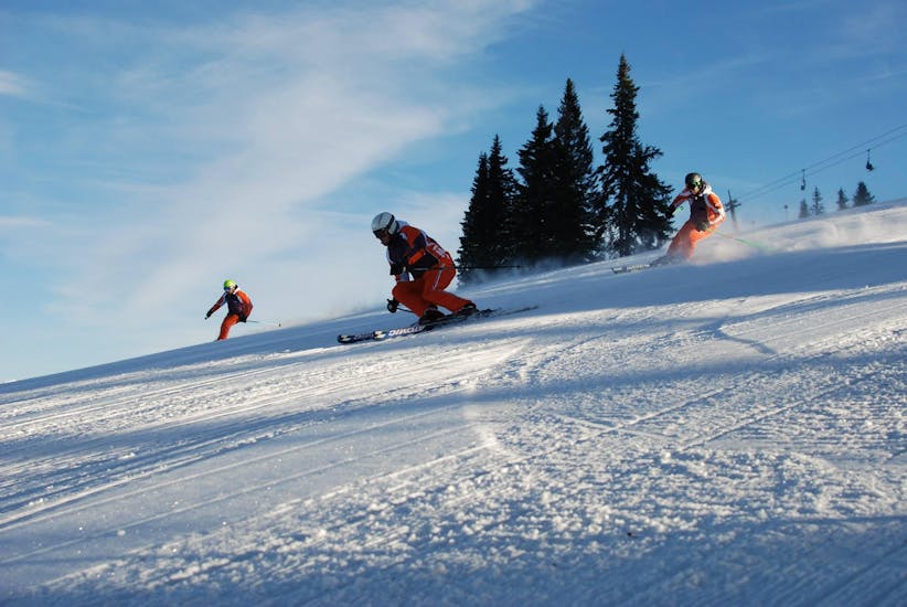 Adult Ski Lessons + Ski Hire Package for All Levels from Skischule Toni Gruber.