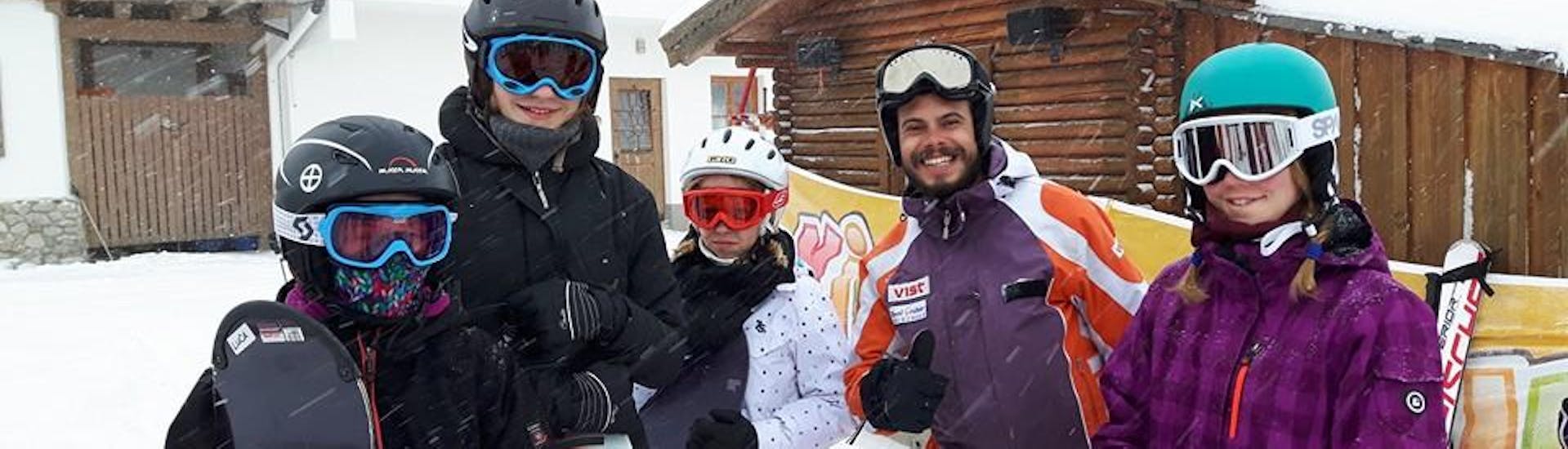 Cours de snowboard "All-in-One" pour Enfants (6-14 ans) avec Ecole de ski Toni Gruber.
