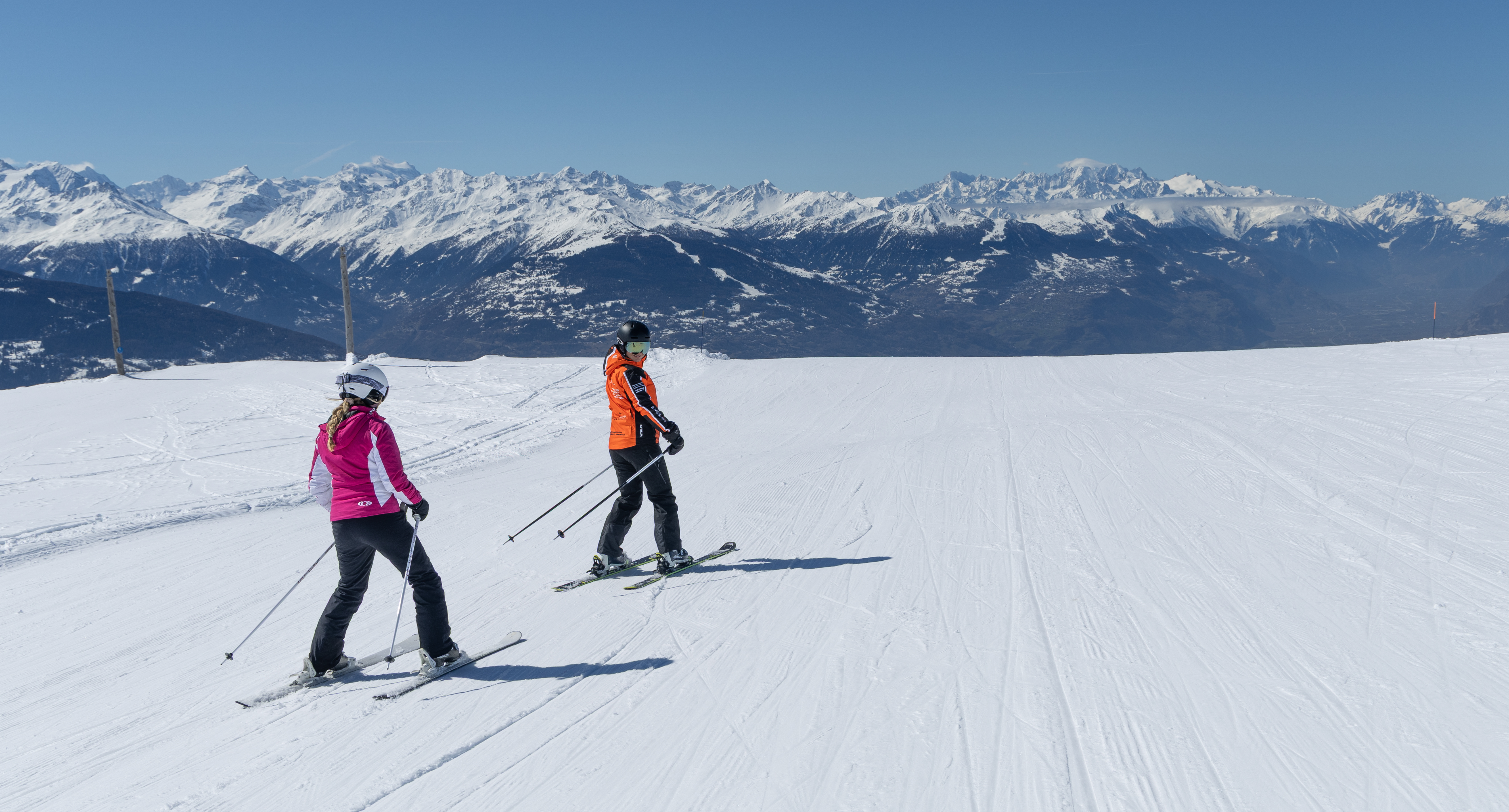 Kids Ski Lessons (6-12 y.) for Skiers with Experience - Max 5 per group - Crans.
