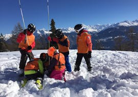 Off-piste skilessen voor kinderen - FWT Club - Max 5 - Crans met Swiss Mountain Sports Crans-Montana.