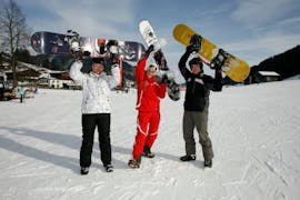 Private Snowboarding Lessons for All Levels & Ages from Happy Skischule Wildschönau.