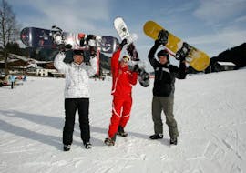 Private Snowboarding Lessons for All Levels & Ages from Happy Skischule Wildschönau.