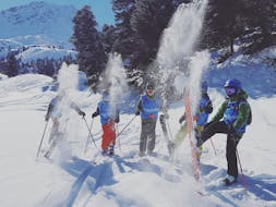 Cours de ski Enfants (4-12 ans) pour Tous niveaux - Siviez avec ESI Arc en Ciel Nendaz-Siviez.