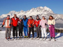 Clases de esquí para adultos para principiantes con Schischule Wilder Kaiser.
