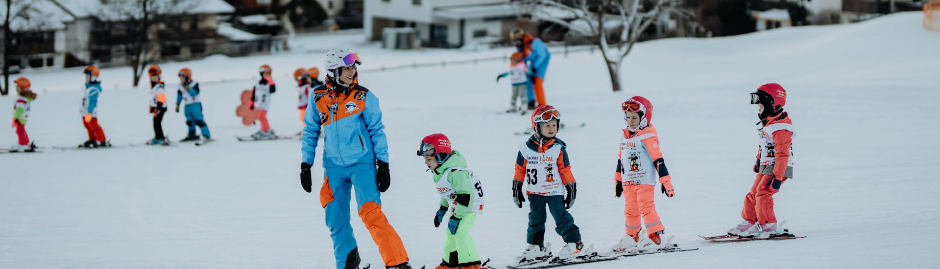 Kids Ski Lessons (4-12 y.) "Kinderland Rinn" for All Levels.