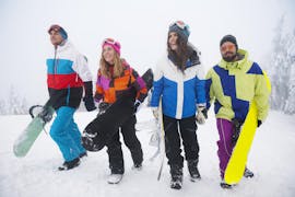 Adult Snowboarding Lessons for Beginners from Skischule Mallnitz.