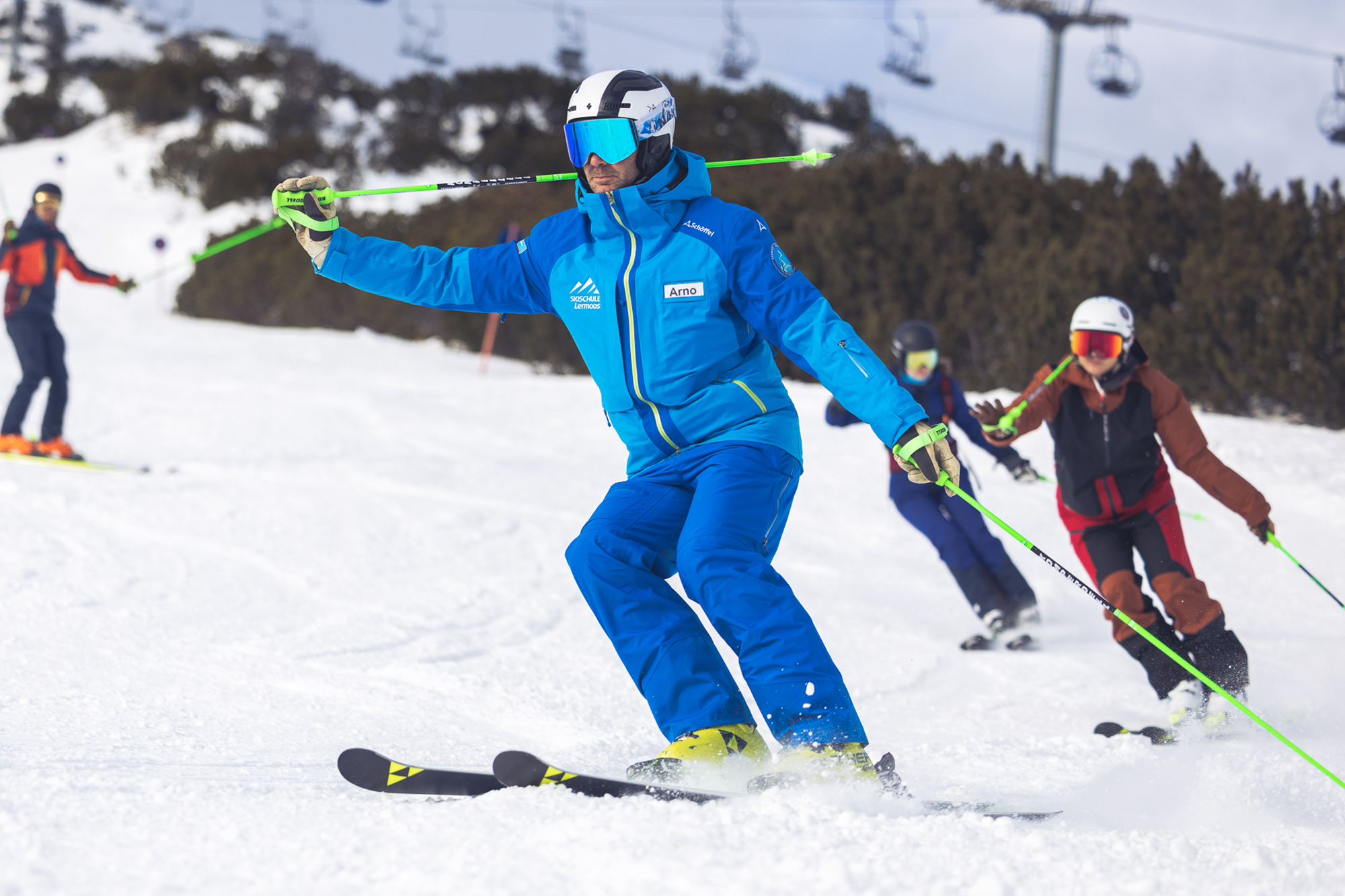 Cours de ski Adultes pour Skieurs Expérimentés avec Tiroler Skischule Lermoos Pepi Pechtl.