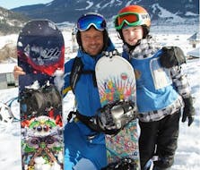 Lezioni private di Snowboard per tutti i livelli con Tiroler Skischule Lermoos Pepi Pechtl.