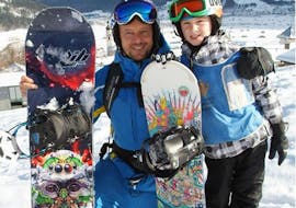 Clases de snowboard privadas para todos los niveles con Tiroler Skischule Lermoos Pepi Pechtl.