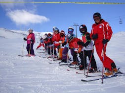 Kinder-Skikurs (3½-14 J.) für Fortgeschrittene mit Wintersportschule Hochpustertal.