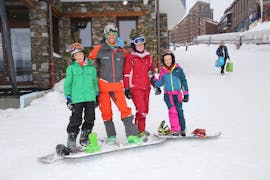 Clases de snowboard a partir de 8 años para todos los niveles con École de ski Evolution 2 - Arc 2000.