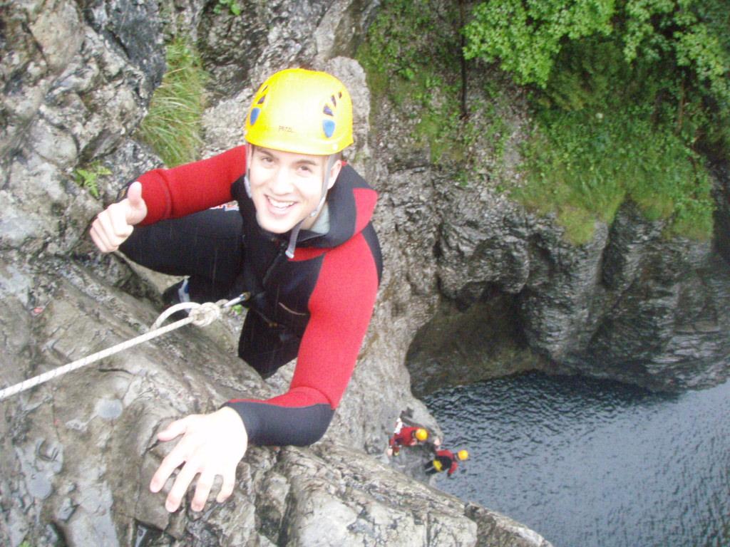 Ready to abseil, White Mountain