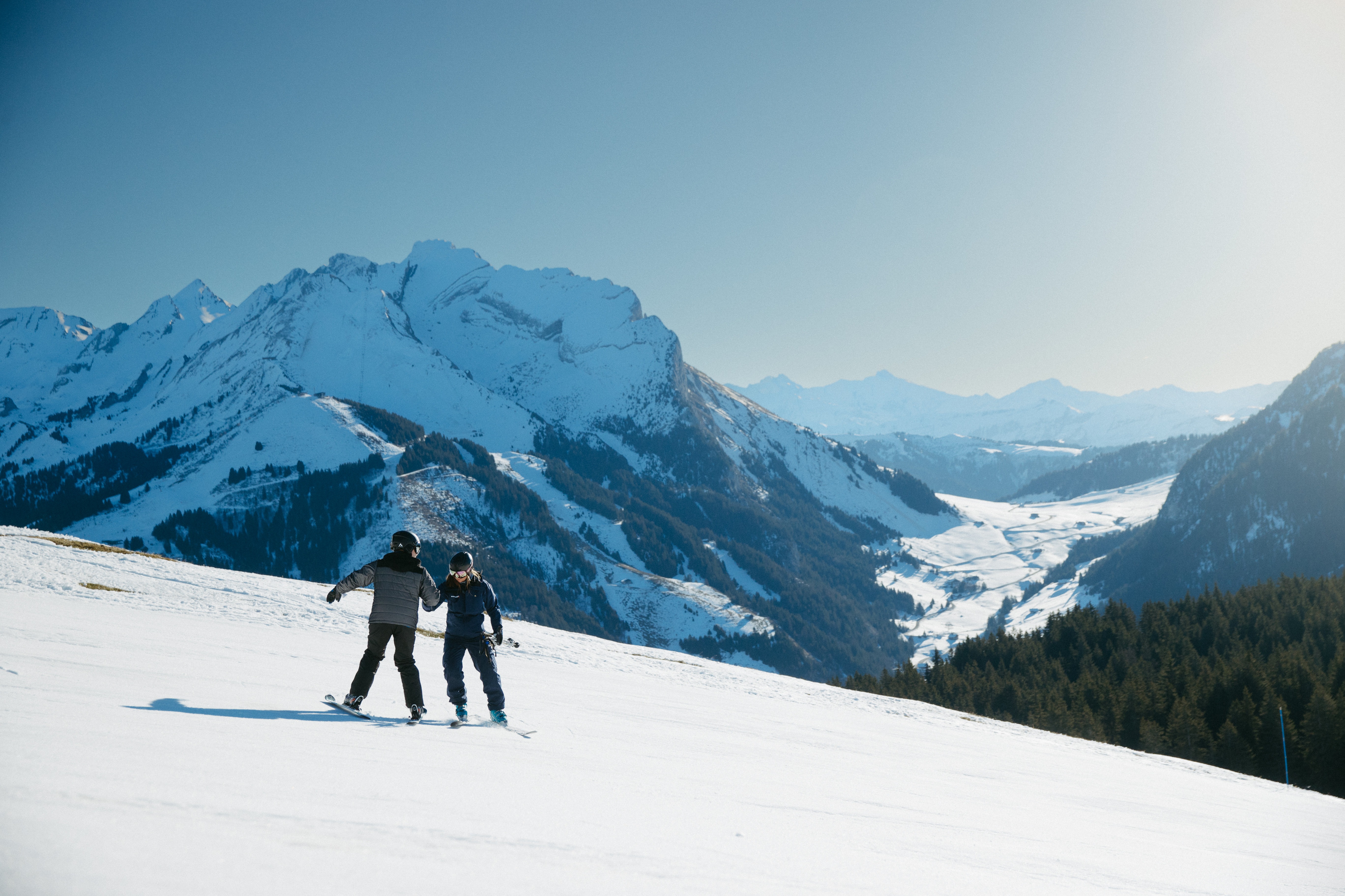 Ski-Coaching für Erwachsene (ab 15 J.) für Anfänger.