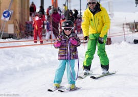 A kid is doing Private Ski Lessons for Kids of All Ages - February with Evolution 2 La Clusaz.