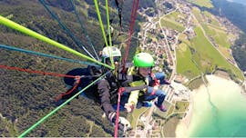 Tandem Paragliding over Achensee - Gliding Flight from Tandem Tirol.