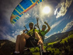 Tandem Paragliding über dem Achensee - Adrenalin-Thermikflug mit Tandem Tirol.