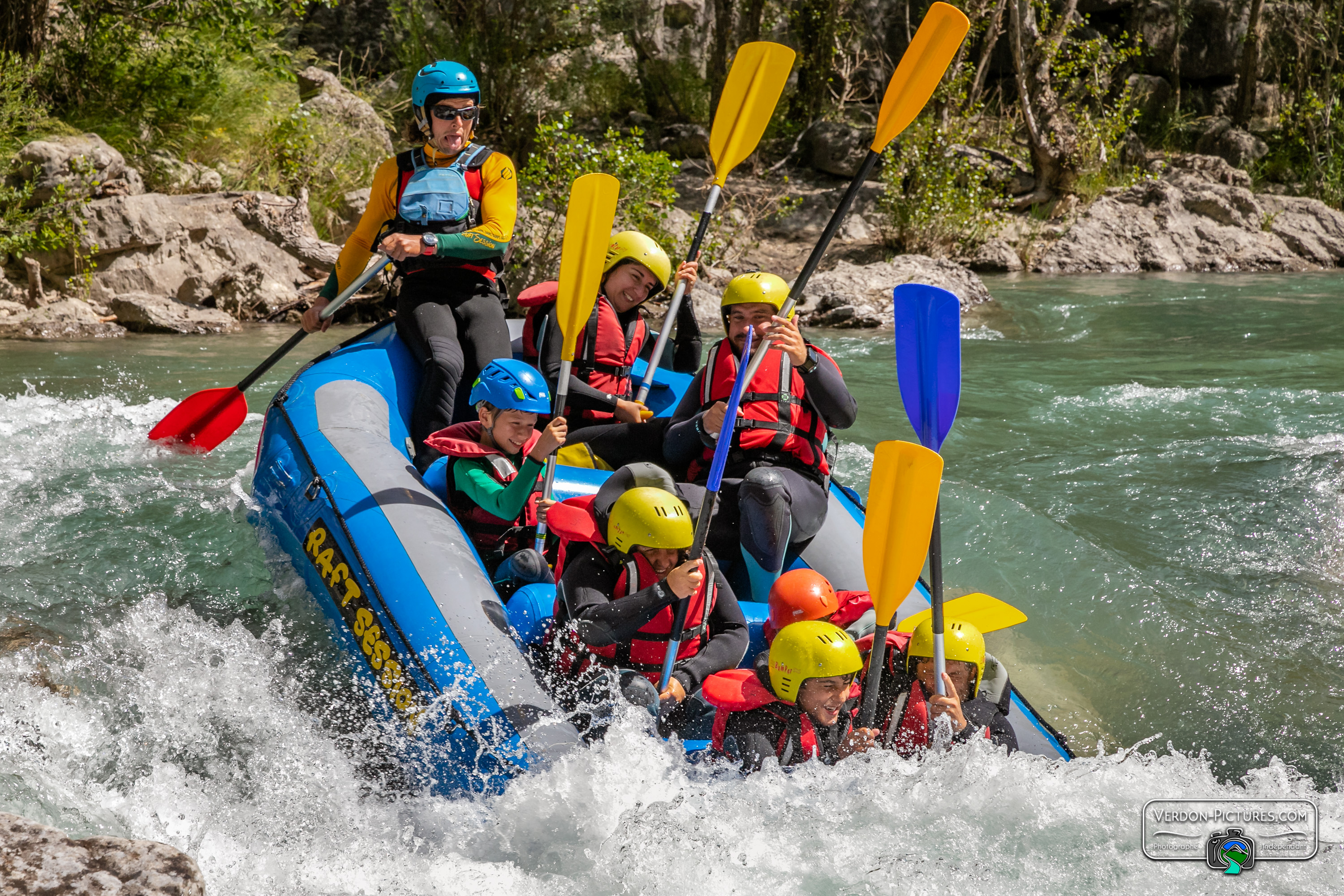Rafting Verdon - 1h30 mit Raft Session Verdon.