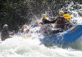 A group of participants having fun during the Rafting on the Isarco - Long Tour with Club Activ.