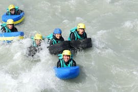 Participants of the Rafting "Hydrospeed" tour on the Durance with Latitude Rafting are enjoying their time in the water.
