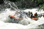 Brave participants are taking part in the Adventurous Rafting on the Dora Baltea with RaftingIT Valle d'Aosta.