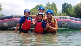 Leichte Rafting-Tour in Castione Andevenno - Adda mit Indomita Valtellina River.