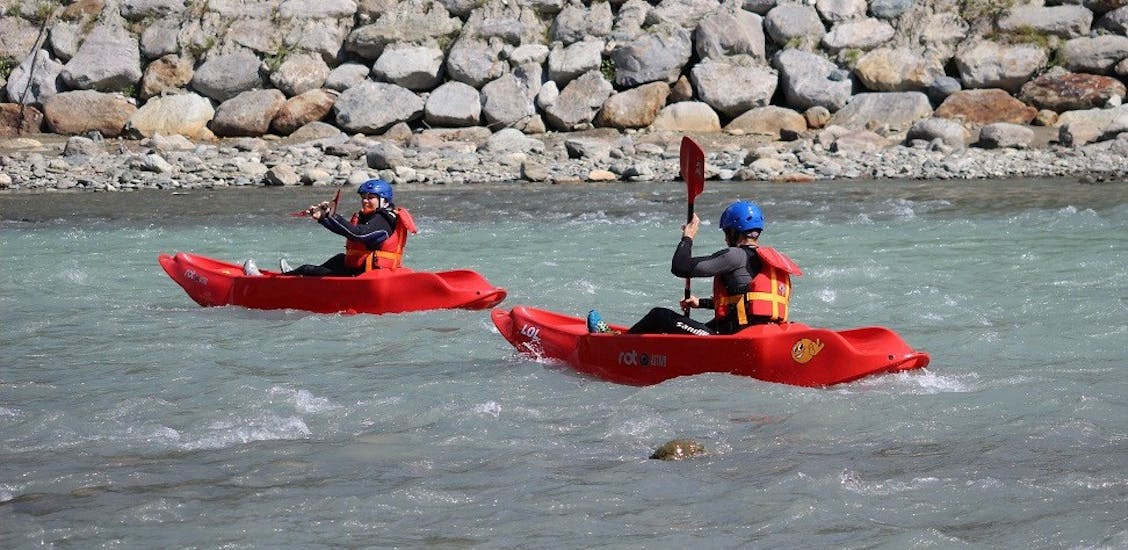 Participant of Kayak Fun on the Adda River with Indomita Valtellina River.
