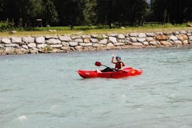 Participant of Kayak Fun on the Adda River with Indomita Valtellina River.
