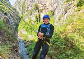 People are Canyoning in the Cetina River near Omiš - Extreme Tour with Dalmare Travel Agency Omiš.