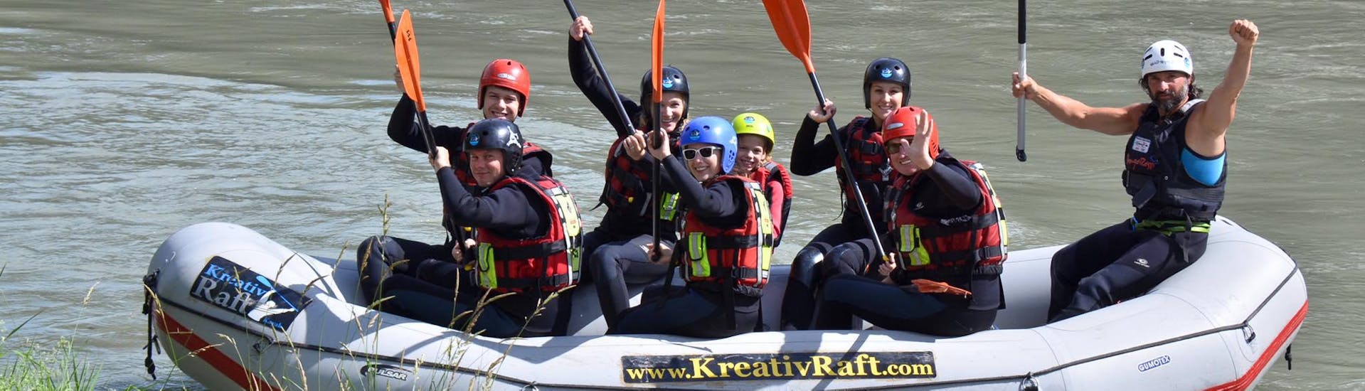 Rafting auf der Rienz - Action & Safety.