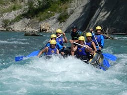 A group while Rafting on the Sava next to Bled with TinaRaft Radovljica.