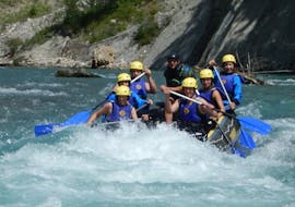 A group while Rafting on the Sava next to Bled with TinaRaft Radovljica.
