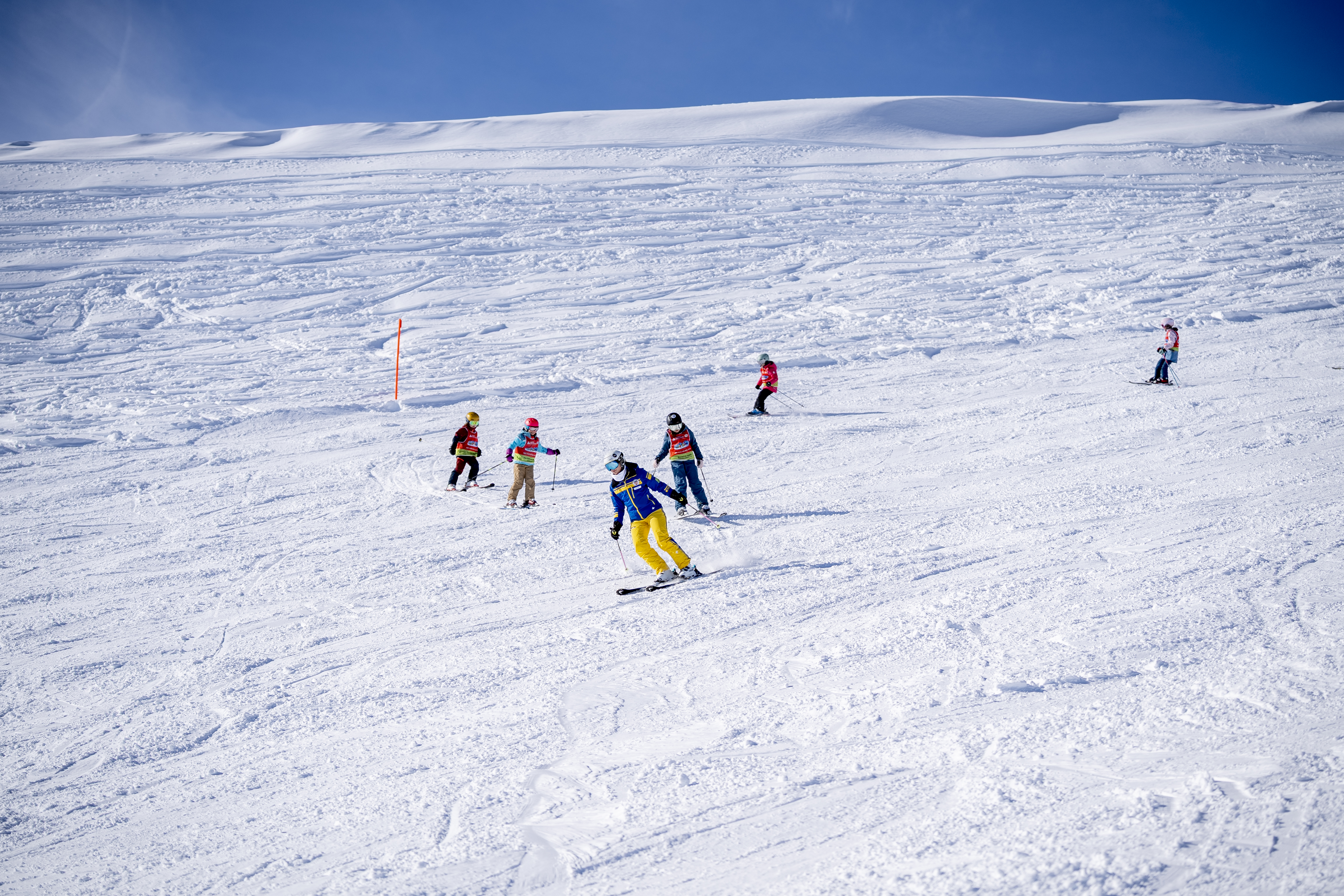 Skilessen voor Kinderen "Bolgen" (8-14 jaar) voor Gevorderden met Swiss Ski School Davos.