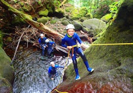 Leichte Canyoning-Tour in Saint-Claude mit Vert Intense Guadeloupe.