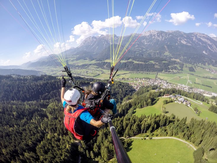 Tandem Paragliding from Michaelerberg - First Flight.
