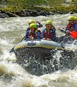 People enjoying adventurous Rafting on the Salzach River with Corocodile Sports Salzburg